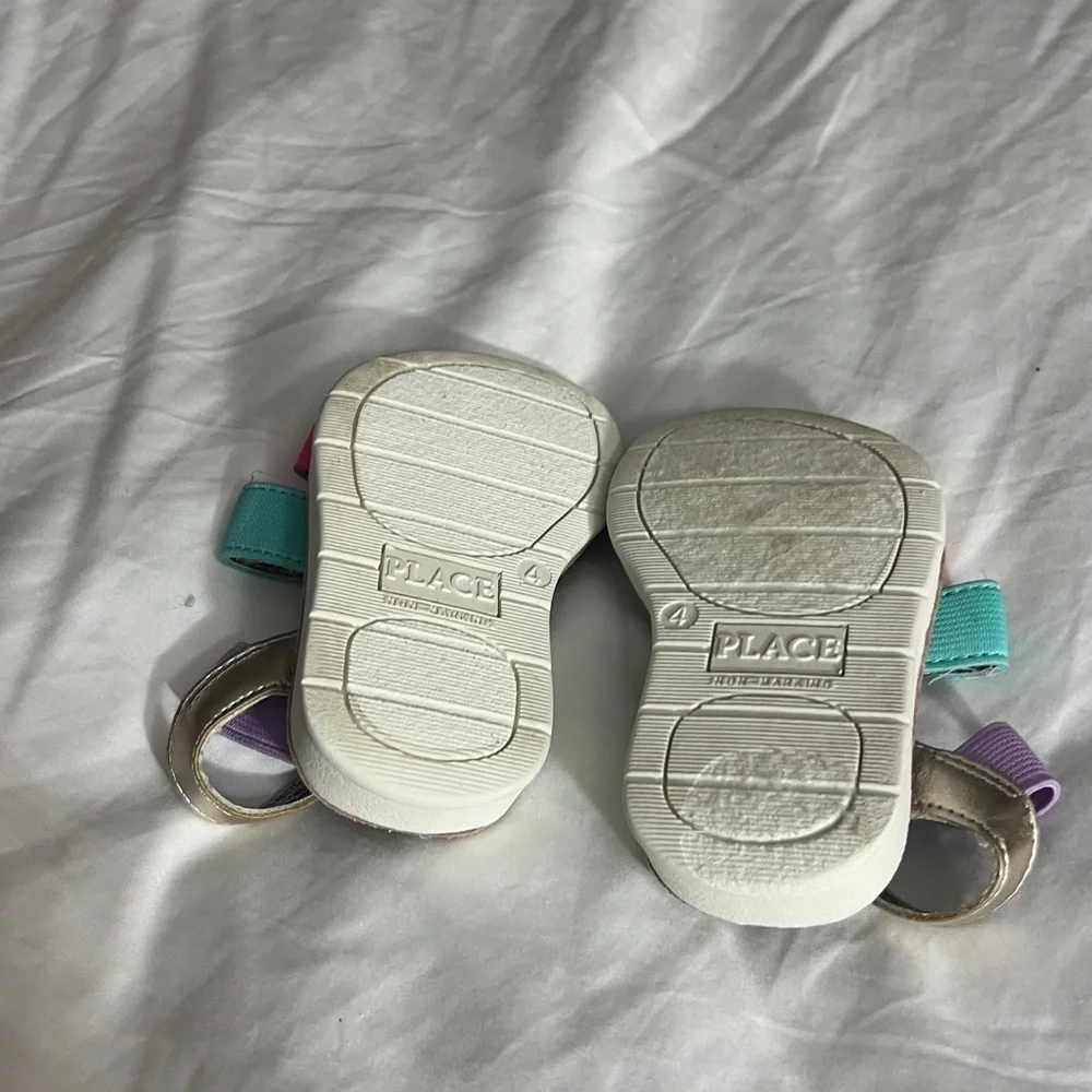 Place Kids Colorblock Strap Sandals - Pink, Teal & Lavender